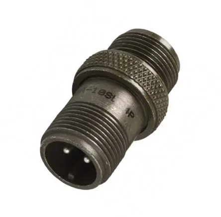 Produktfoto 1 von Amphenol Industrial, 97 Messing-Kupfer-Legierung MIL-Spec Rundsteckverbinder, 2-polig, Kabel, Gehäuse 10SL Stecker,