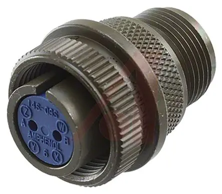 Produktfoto 1 von Amphenol Industrial, 97 Messing-Kupfer-Legierung MIL-Spec Rundsteckverbinder, 2-polig, Kabel, Gehäuse 10SL Stecker,