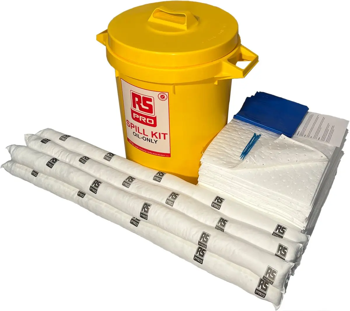 Produktfoto 1 von RS PRO Bindemittel-Kit, Aufnahme bis 80 L, Einsatz in Öl