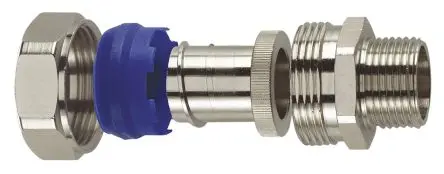 Flexicon FSU Messing vernickelt Kabelrohr Befestigung Kabelrohr M16 16 mm Nickel-Finish IP65