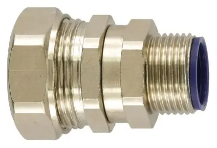 Produktfoto 1 von Flexicon LTP - C-S Messing Kabelrohr Befestigung Kabelrohr M16 16 mm Nickel-Finish IP66, IP67, IP68, IP69K