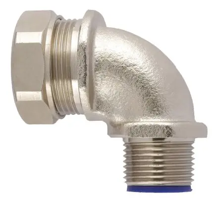 Produktfoto 1 von Flexicon LTP Messing vernickelt Kabelrohr Befestigung Kabelrohr M25 25 mm Grau Vernickelt-Finish IP67, IP69K, IP68, IP66