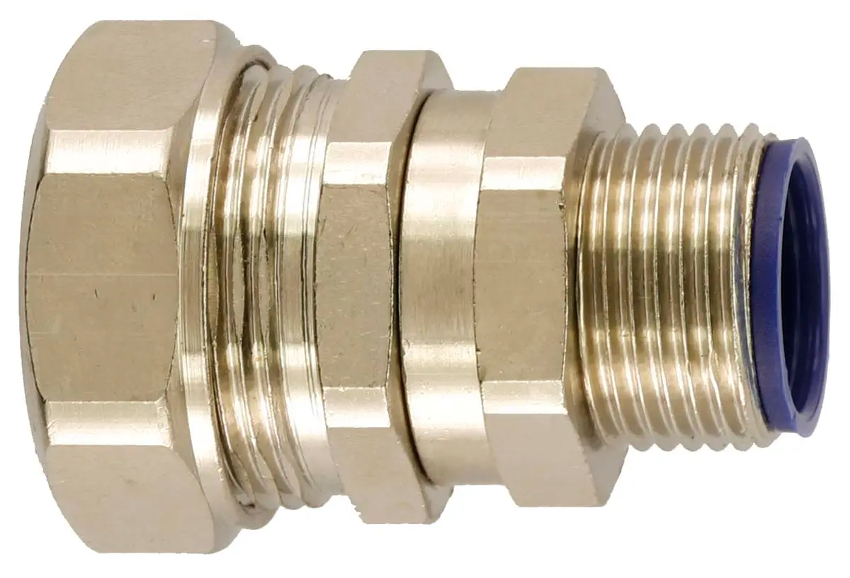 Produktfoto 1 von Flexicon LTP - C-S Messing Kabelrohr Befestigung Typ C-S M40 40 mm Nickel-Finish IP40, IP68, IP69K, IP66