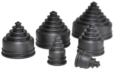 Produktfoto 1 von Flexicon REC Thermoplastisches Elastomer Kabelrohr Befestigung Kabelrohr 34 mm Schwarz IP66