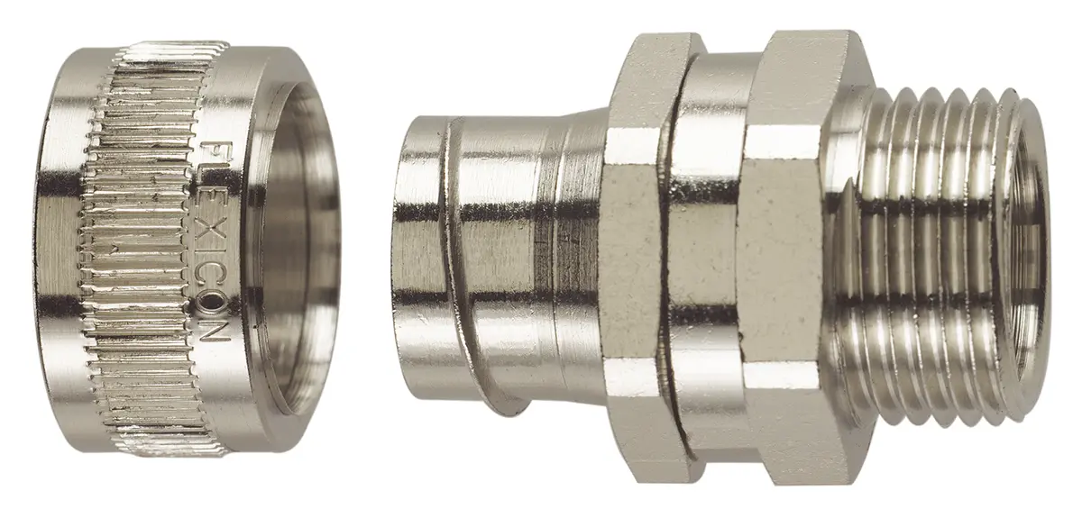Produktfoto 1 von Flexicon SSU Edelstahl Kabelrohr Befestigung Kabelrohr M32 32 mm Satiniert-Finish IP40