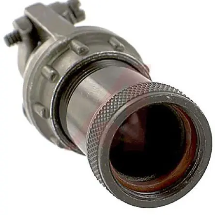 Produktfoto 1 von Amphenol Industrial 97 Buchse Kabelklemme, Gerade Zugentlastung, Gr. 14, für Ummanteltes Kabel, L. 18.23 mm, Geh.Mat.