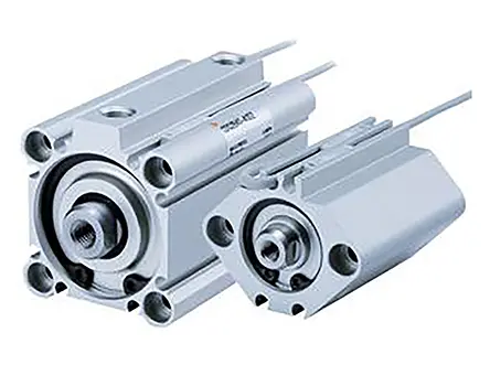 Produktfoto 1 von SMC CDQ2 Pneumatik-Kompaktzylinder 75 mm Doppeltwirkend, Bohrung Ø 80 mm, bis 1 Mpa