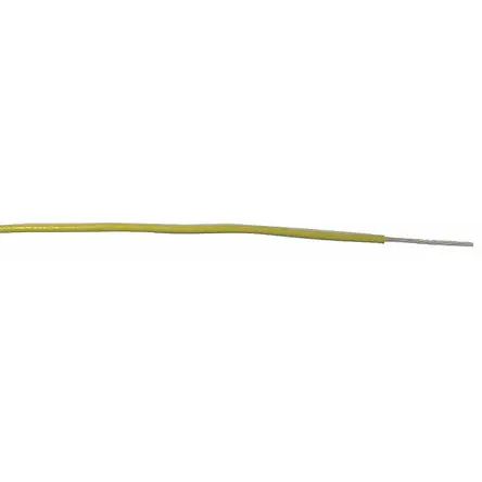 Produktfoto 1 von RS PRO Einzeladerleitung 0,2 mm², 24 AWG 100m Gelb XLPE isoliert Ø 1.5mm UL3239