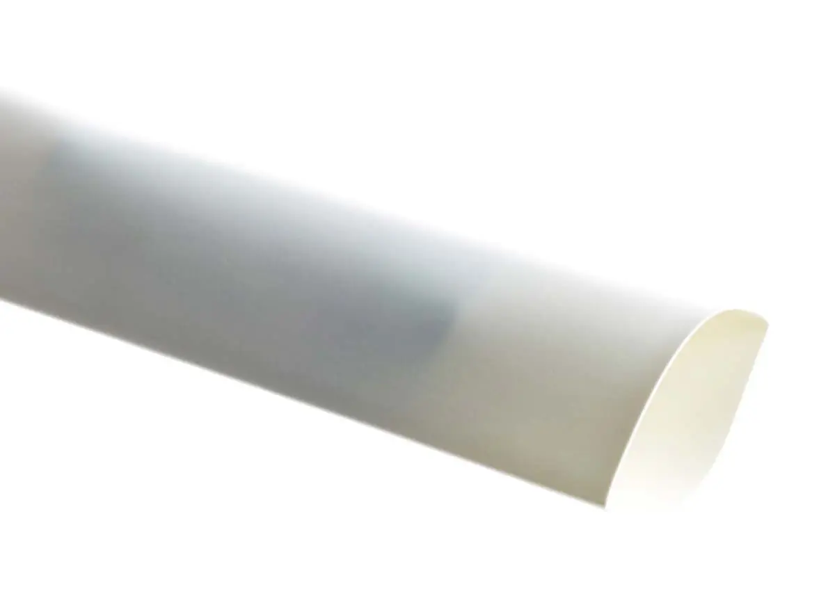 Produktfoto 1 von TE Connectivity CGPT Wärmeschrumpfschlauch, Polyolefin Weiß, Ø 38 mm Schrumpfrate 2:1, Länge 60m