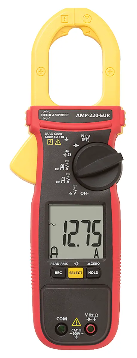 Produktfoto 1 von BEHA-Amprobe AMP 220 Stromzange AC/DC-Stromzange 600 A ac CAT III 600 V ac, 600 V dc / 600 A dc, 60 kΩ