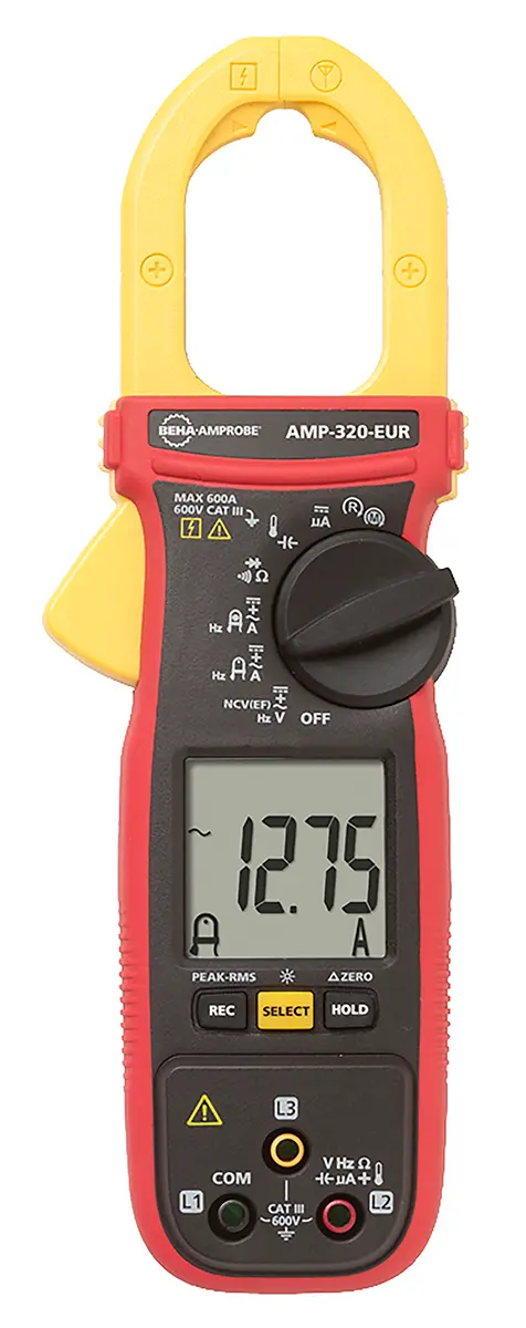 Produktfoto 1 von BEHA-Amprobe AMP 320 Stromzange AC/DC-Stromzange 600 A CAT III 600 V ac, 600 V dc / 600 A, 60 kΩ