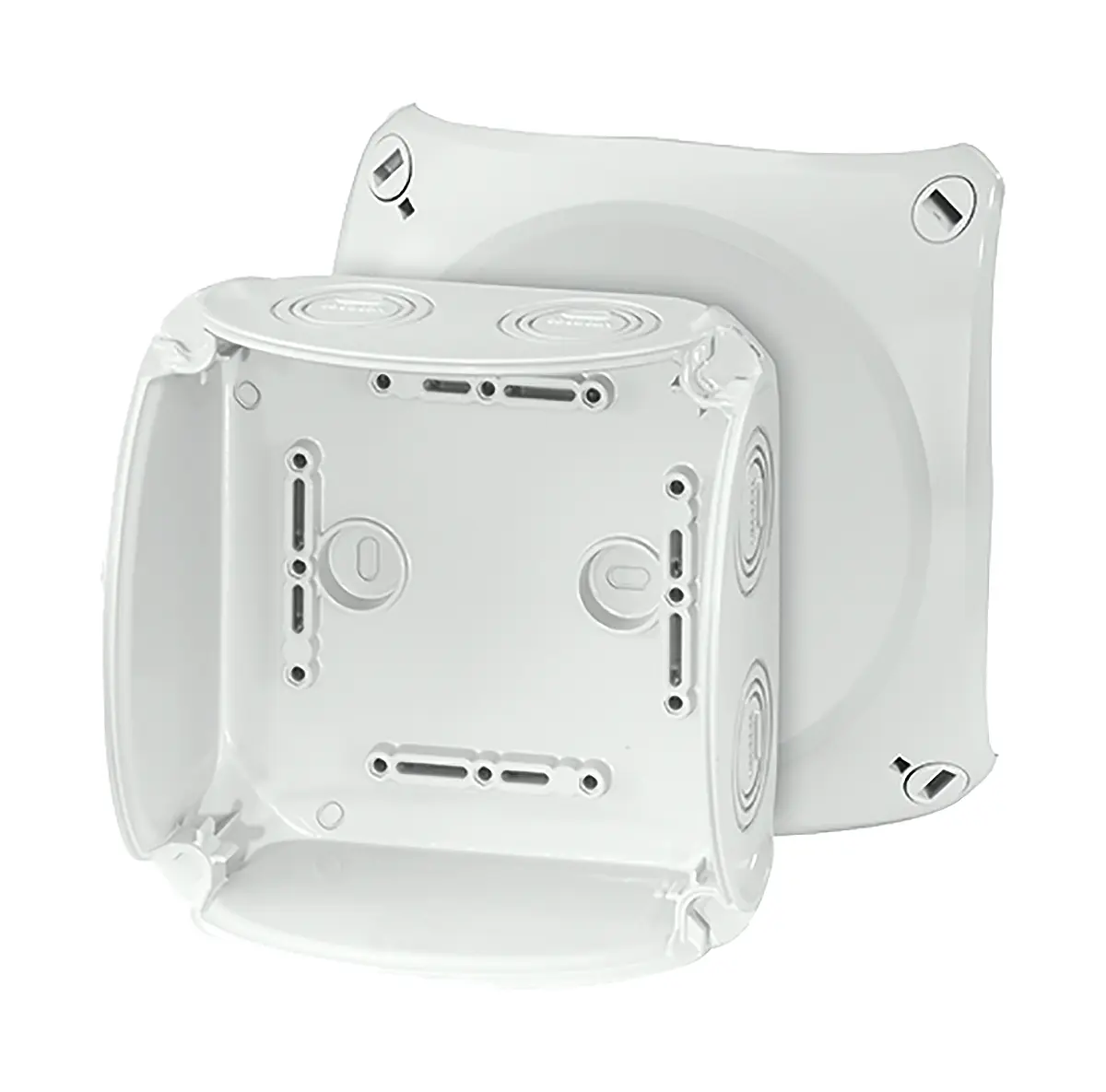 Produktfoto 1 von HENSEL ENYCASE DK Polycarbonat Abzweigdose Grau IP66 IEC 60754-2 Breite 130 mm Höhe 77 mm Länge 130 mm