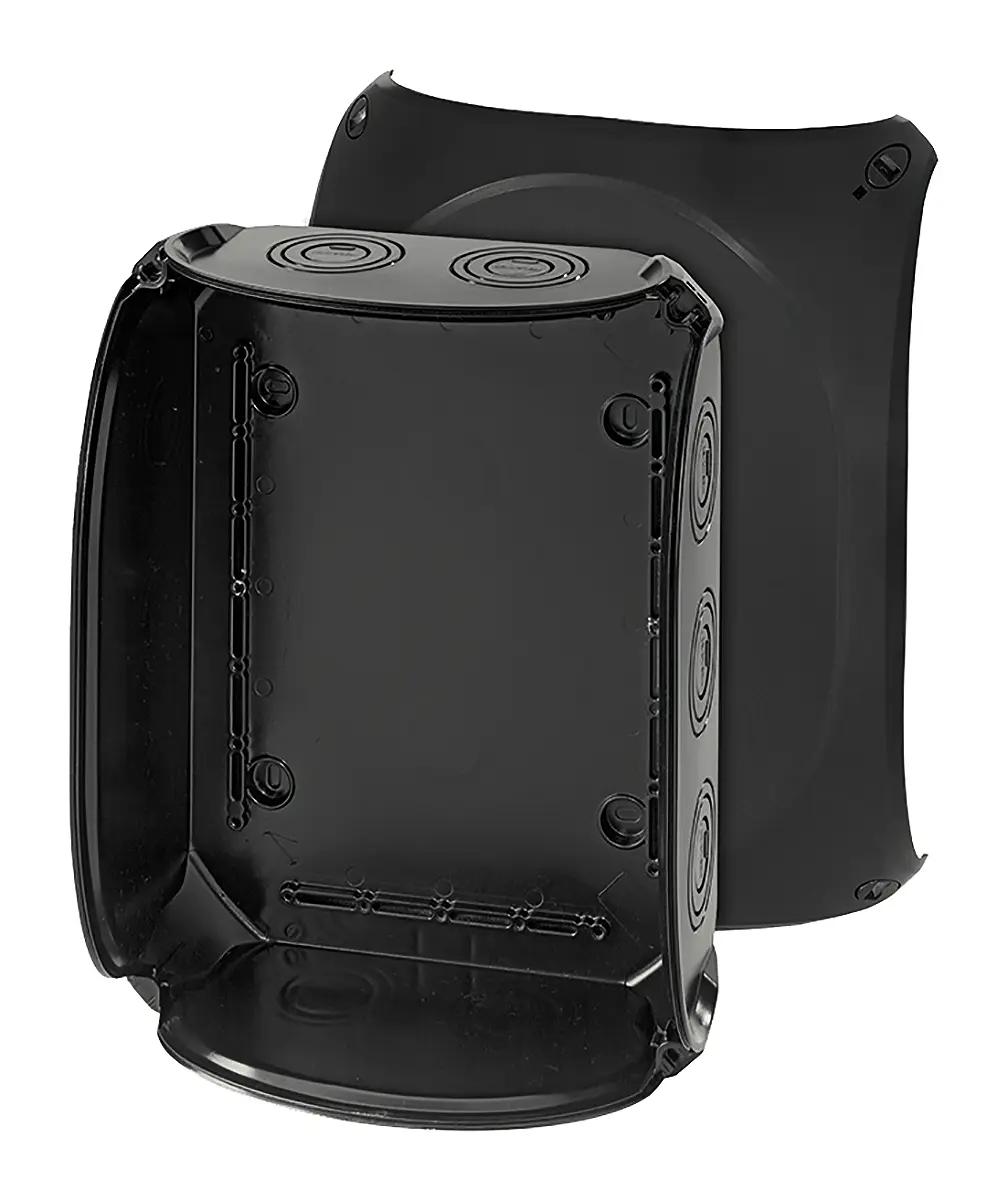 Produktfoto 1 von HENSEL ENYCASE DK Polycarbonat Abzweigdose Schwarz IP66 IEC 60754-2 Breite 225 mm Höhe 122 mm Länge 295 mm
