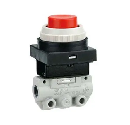 Produktfoto 1 von SMC, Kniehebel VM100 Pneumatik-Steuerventil, manuell 1/8 in G, Zinkdruckgusslegierung III B