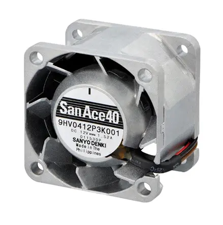 Produktfoto 1 von Sanyo Denki San Ace 9HV DC-Axiallüfter, Kugellager, 12 V dc / 18.3W, 40 x 40 x 28mm, 25000U/min, 49.8m³/h