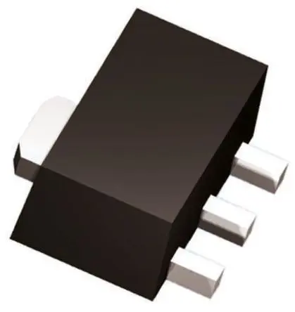 Produktfoto 1 von DiodesZetex Oberfläche Transistor NPN 50 V / 3 A, SOT-89 3-Pin