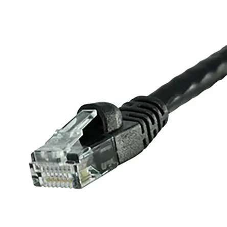 Produktfoto 1 von Cinch 73 Kat. 6 Ethernet-Kabel, 7.6 m, Schwarz Ungeschirmt Ungeschirmt, Polyvinylchlorid