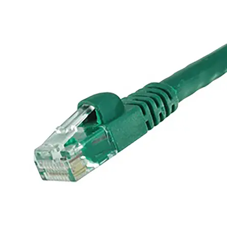 Produktfoto 1 von Cinch 73 Kat. 6 Ethernet-Kabel, 15 m, Grün Ungeschirmt Ungeschirmt, Polyvinylchlorid