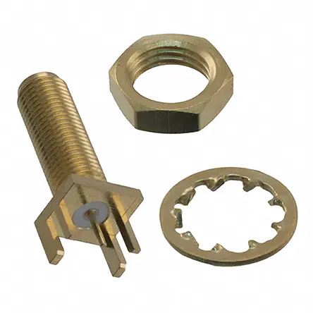Produktfoto 1 von Cinch 142 Buchse Koaxialsteckverbinder SMA-Steckverbinder, Kante, für RG58, RG178, RG142-Kabel, 50 Ω Lot, Standard