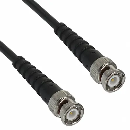 Produktfoto 1 von Cinch BNC RG58 Koaxialkabel, Abgeschlossen, 50 Ω, Schwarz