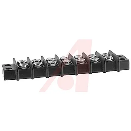 Cinch Klemmstreifen Gerade Messing 2-reihig 15A, Raster 9.53 mm, 250 V ac M3 Nickel