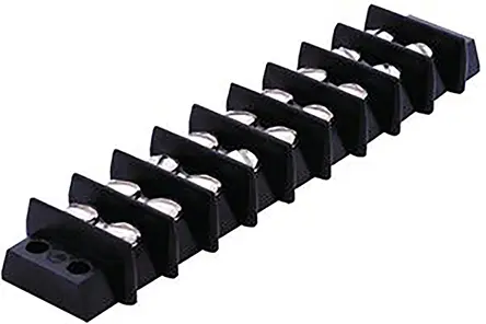 Produktfoto 1 von Cinch Klemmstreifen Gerade Messing 2-reihig 20A, Raster 11.13 mm, 250 V ac M3 Nickel
