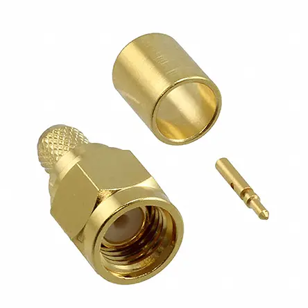Produktfoto 1 von Cinch 142 Stecker Koaxialsteckverbinder SMA-Steckverbinder, Kabel, 50 Ω Crimpbefestigung, Standard, Gerade