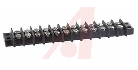 Produktfoto 1 von Cinch Klemmstreifen Gerade Messing 2-reihig 15A, Raster 9.53 mm, 250 V ac M3 Nickel