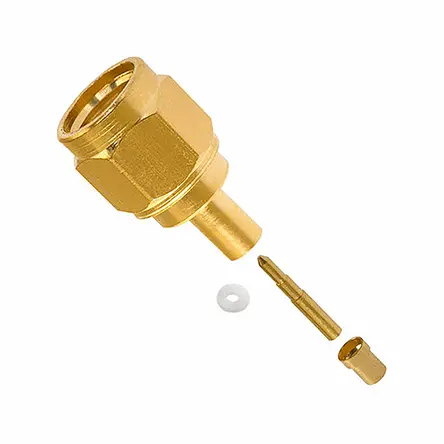 Produktfoto 1 von Cinch 142 Stecker Koaxialsteckverbinder SMA-Steckverbinder, Kabel, für RG196, RG178-Kabel, 50 Ω Crimpbefestigung,