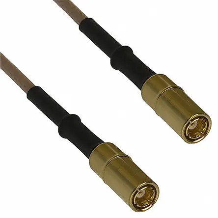 Produktfoto 1 von Cinch SMB RG316 Koaxialkabel, Abgeschlossen, 50 Ω, Schwarz