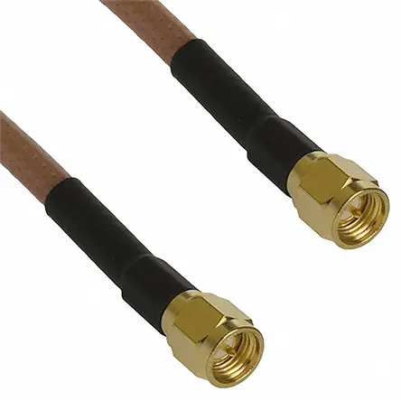 Produktfoto 1 von Cinch SMA RG142 Koaxialkabel, Abgeschlossen, 50 Ω, Schwarz