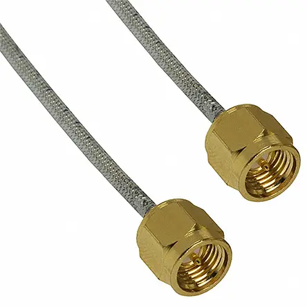 Produktfoto 1 von Cinch SMA Handformbar 0,086 Koaxialkabel, Abgeschlossen, 50 Ω, Schwarz