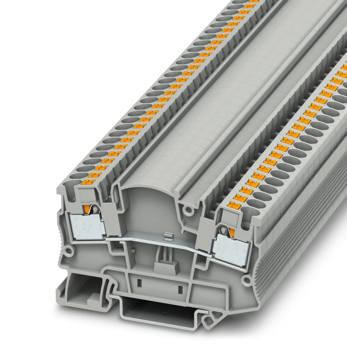 Produktfoto 1 von Phoenix Contact PTMED 4 Klemmblock ohne Sicherung 1 Grau, 0.2 to 6 mm², 500 V Einsteck-Anschluss