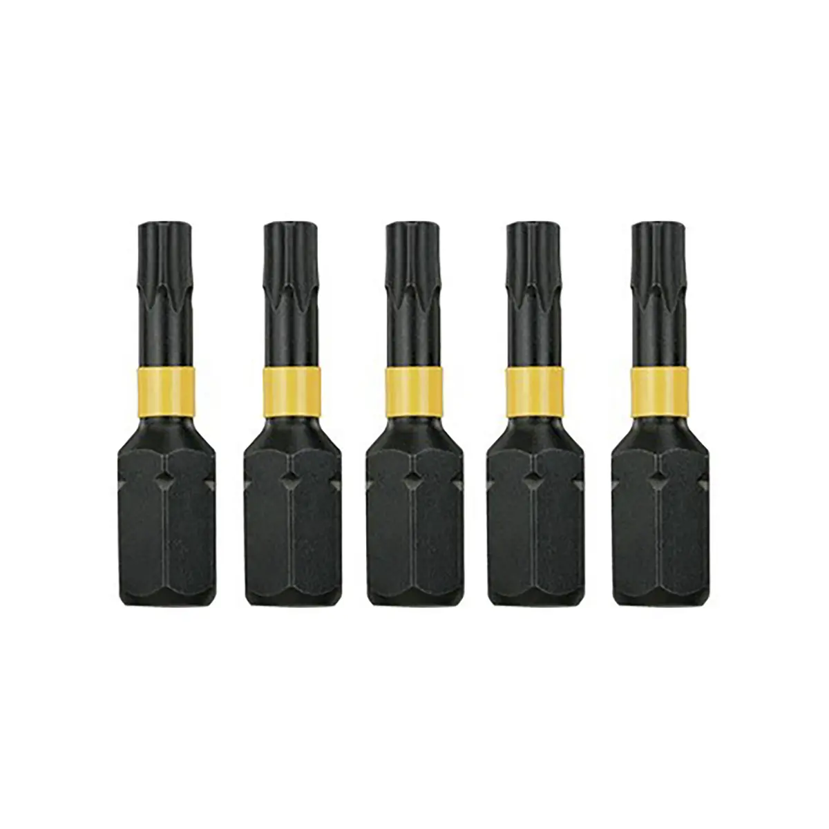 Produktfoto 1 von DeWALT T20 Schraubbit, Sechskant, 5-teilig, 25 mm