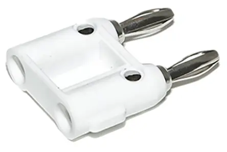 Produktfoto 1 von Mueller Electric 4 mm Stecker Weiß Bananenstecker, Kontakt Nickel, 5000 V Lot