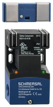 Produktfoto 1 von Schmersal RSS 16 RFID M16 Berührungsloser Sicherheitsschalter 26.4V dc aus Glasfaserverstärkter Kunststoff,