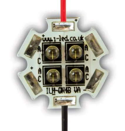 Intelligent LED Solutions OSLON Black PowerStar IR-LED Array, Leiterplatte 5080 mW, 850 nm, 5360 mW, 75 °,