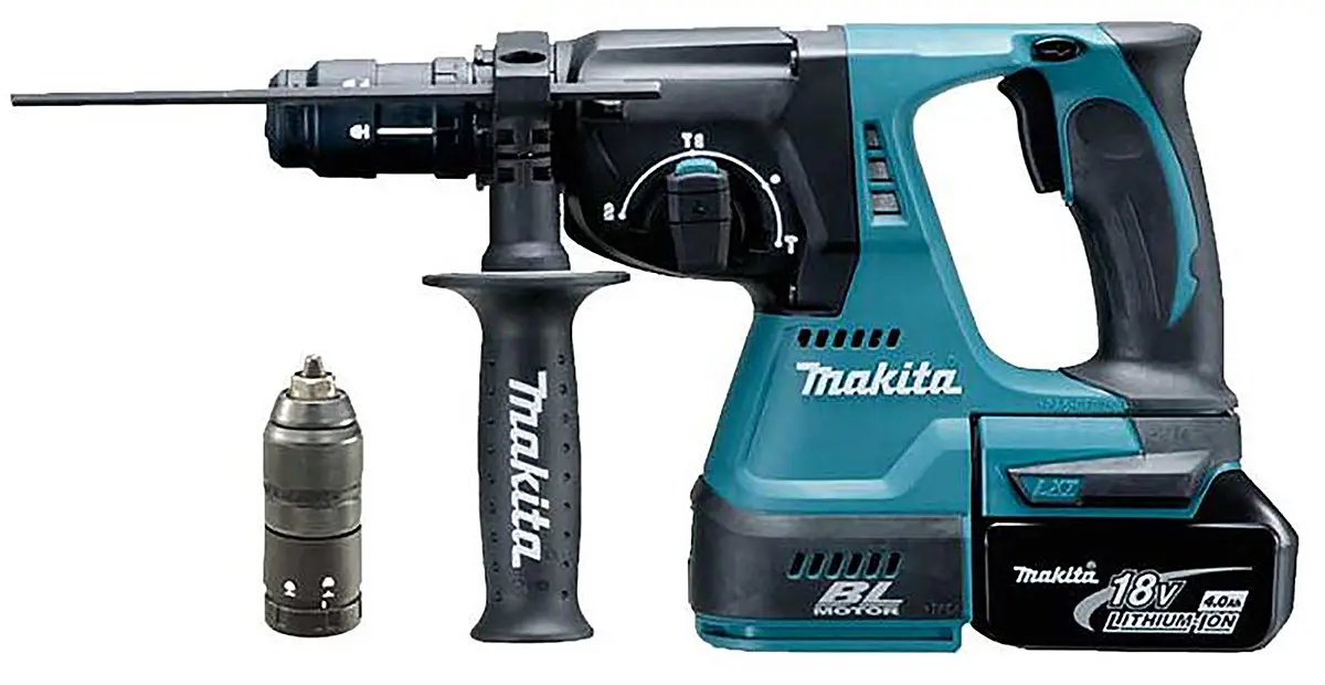 Produktfoto 1 von Makita DHR243 DHR243 Li-Ion Akku SDS Bohrhammer 18V Bürstenmotor 5Ah