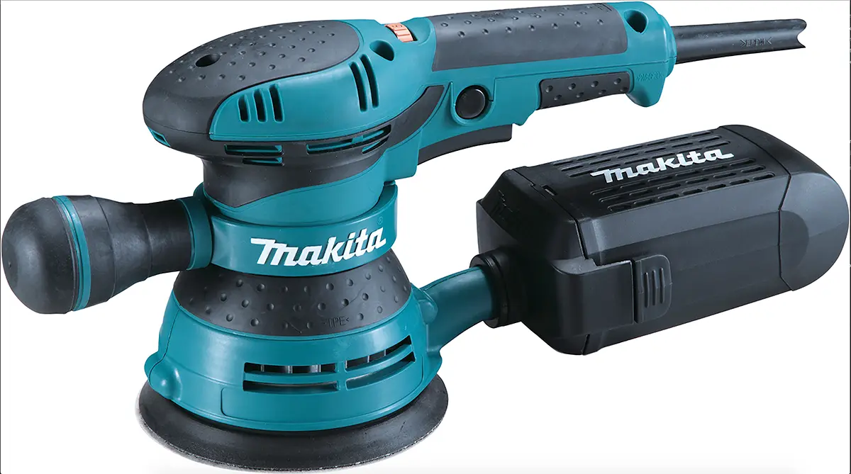 Produktfoto 1 von Makita BO5041J Mit Leitung-, 123 x 123 mm Schleifplatte, 2.8 mm Schwingkreis-Ø
