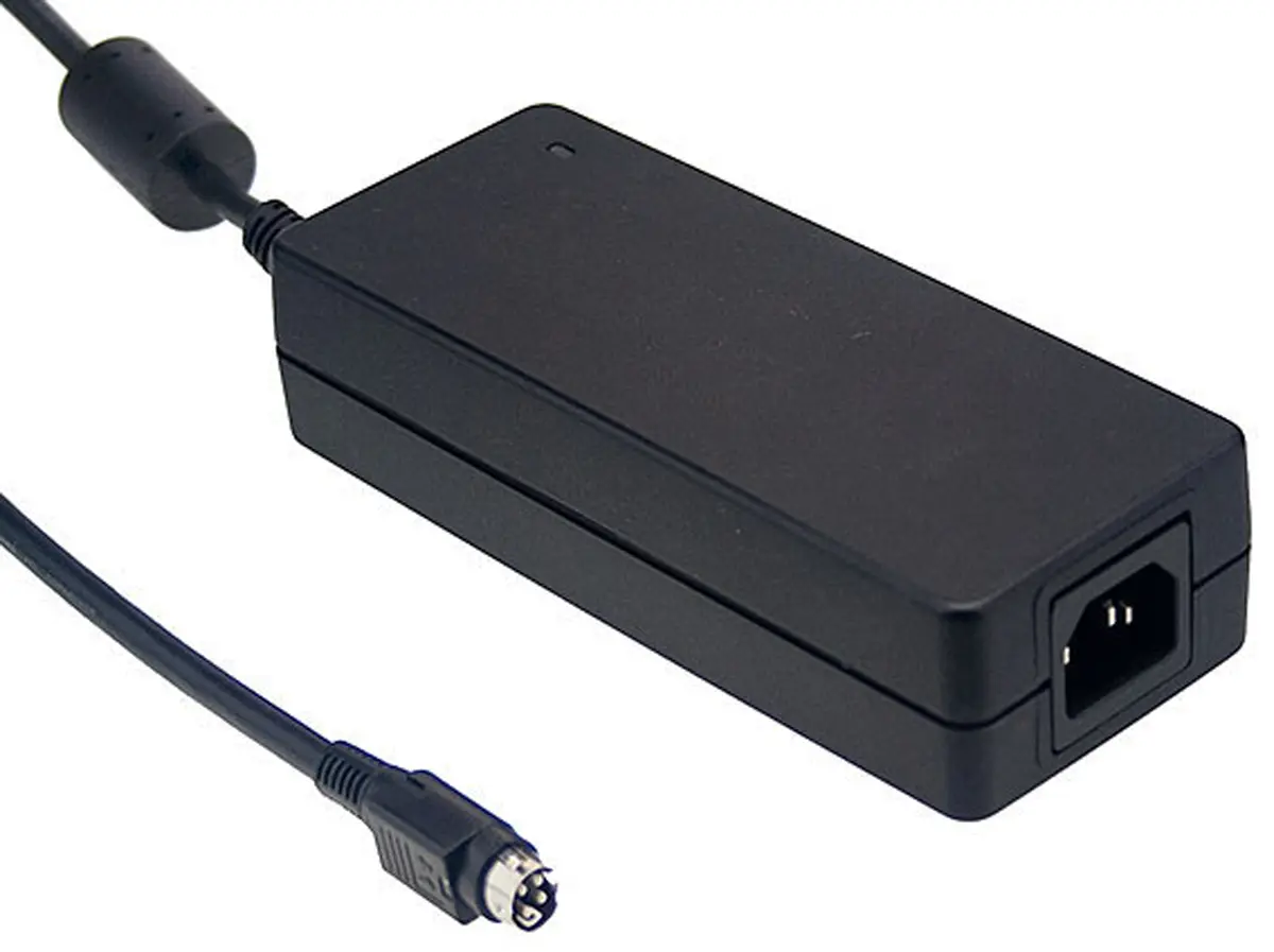 Produktfoto 1 von MEAN WELL GST120A Steckernetzteil 120W, 100 → 240V ac, 20V dc / 6A, IEC 320-C14 Anschluss