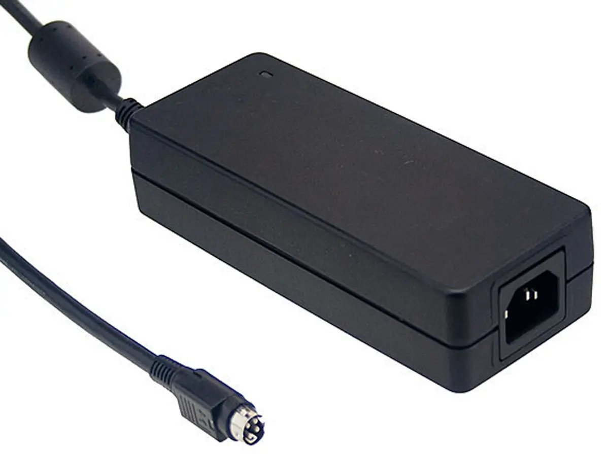 Produktfoto 1 von MEAN WELL GST120A Steckernetzteil 120W, 100 → 240V ac, 24V dc / 5A, IEC 320-C14 Anschluss