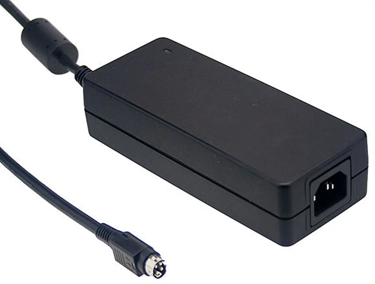 Produktfoto 1 von MEAN WELL GST120A Steckernetzteil 120W, 100 → 240V ac, 48V dc / 2.5A, IEC 320-C14 Anschluss