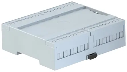 Produktfoto 1 von CAMDENBOSS Elektronikgehäuse, Geh.Mat. Polycarbonat 31.9 mm, Hutprofil 106.2 mm, Weiß, feste Oberteil 90 mm, Serie CDIB