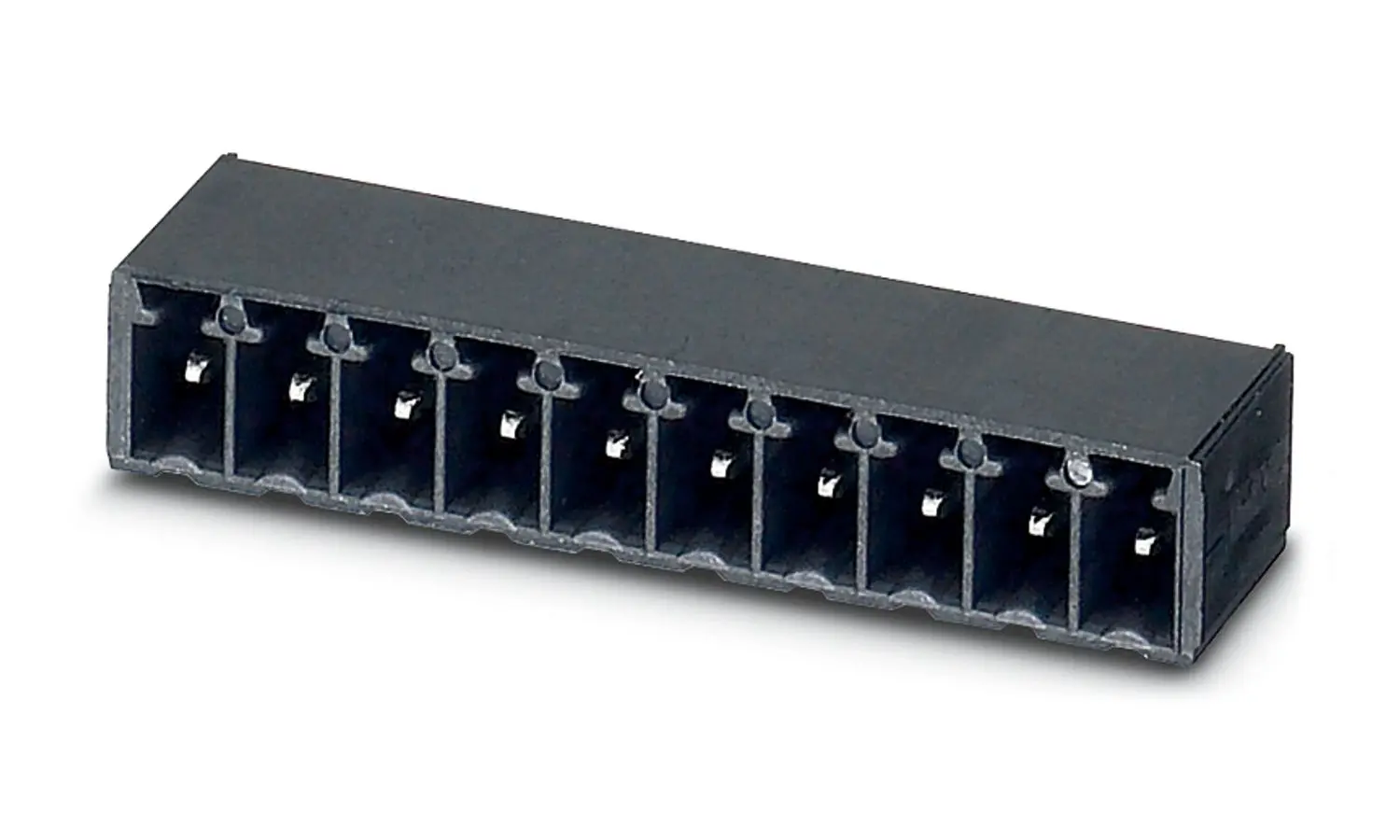 Produktfoto 1 von Phoenix Contact MC 1.5/10-G-3.5 P20 THR Steckbarer Klemmenblock Header 10-Kontakte 3.5mm-Raster gewinkelt