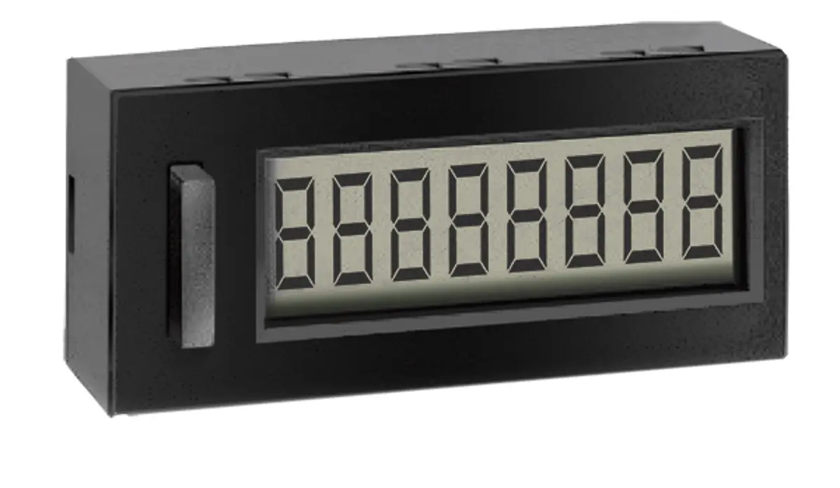 Produktfoto 1 von Trumeter 7400 LCD Bidirektional Zähler Extern, Auslösung über negative Flanke, Drucktaste 8-stellig Impuls max. 10kHz