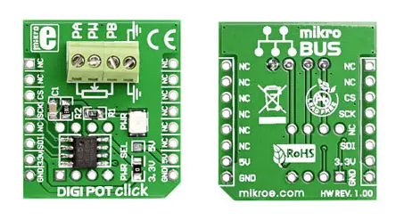 Produktfoto 1 von MikroElektronika MCP4161 Evaluierungsplatine, DIGIPOT Klick