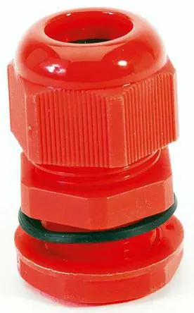 Produktfoto 1 von HellermannTyton NGM Kabelverschraubung, M63 Nylon 6.6 Rot 34 mm/ 44 mm, IP68