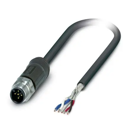 Produktfoto 1 von Phoenix Contact SAC-5P-M12MS/ 2.0-92X SH OD, 5-polig Buskabel, Gerade Stecker 5 / Nicht abgeschlossen, Länge 2 m