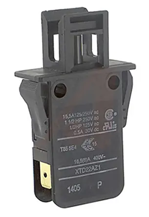 Produktfoto 1 von Johnson Electric Überwachungsschalter DPST Stößel 16.5 A FASTON IP40 -20 °C 85 °C