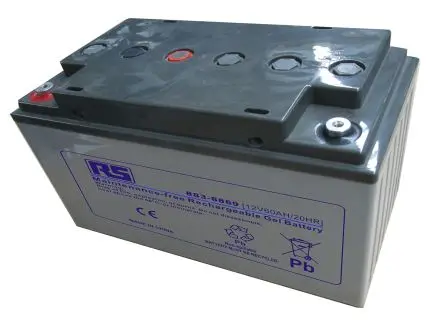 Produktfoto 1 von RS PRO RS PRO T6 Abgedichteter Bleiakku, 12 V / 60 Ah, 167mm x 174 mm